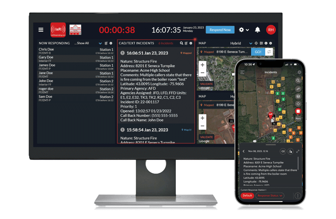 IamResponding emergency response app for field responders